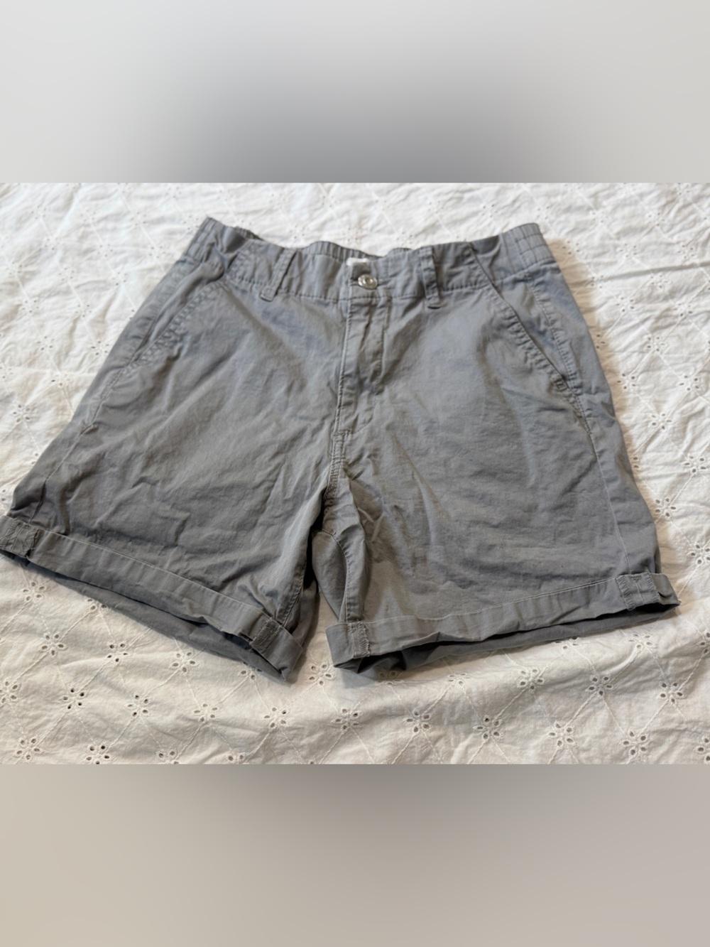 Last chance 🌻Kensie Women's Gray Casual Roll-Hem Bermuda Shorts Size XS